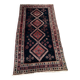 Old certified hand-knotted Persian Hamadam rug, wool on cotton weft, 150x270cm