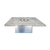 Willy Ceysens, Brutalist Aluminum Coffee Table