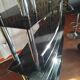 Bar set, tempered glass shelf and 2 stools