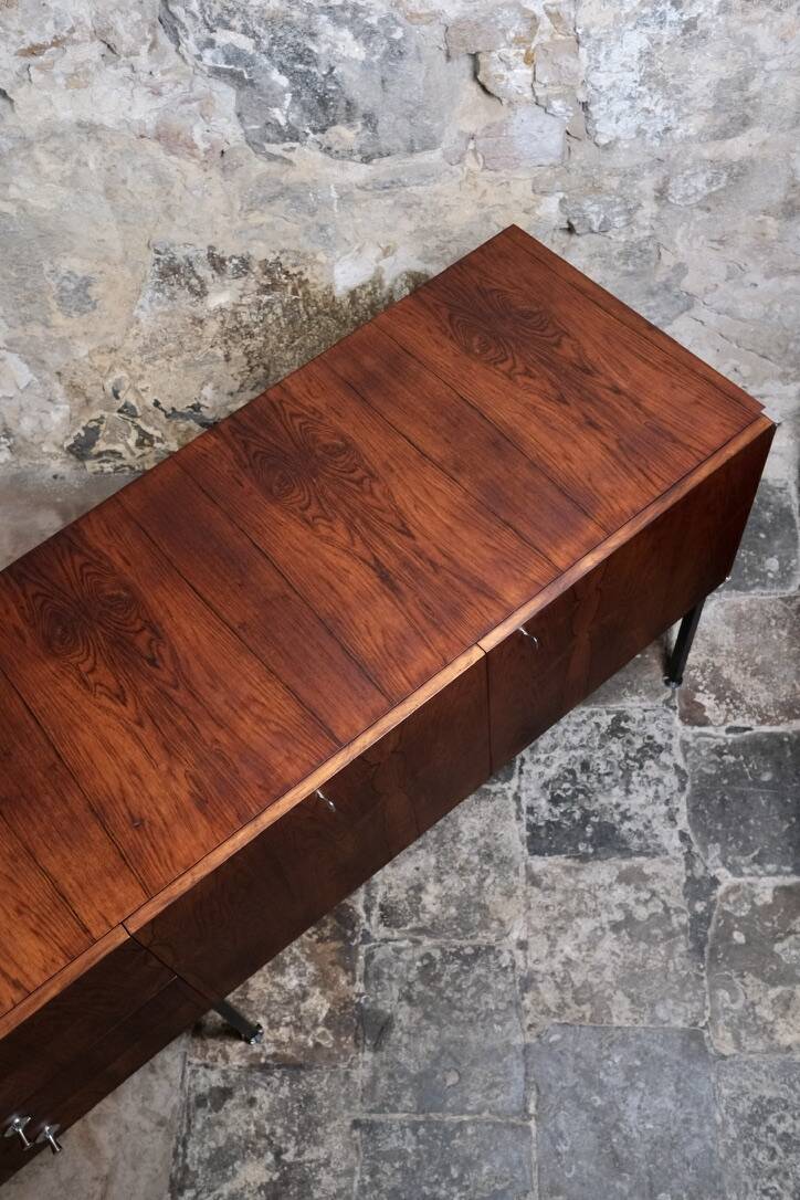 Rosewood sideboard 816 by Alain Richard for Meubles TV, France, 1960