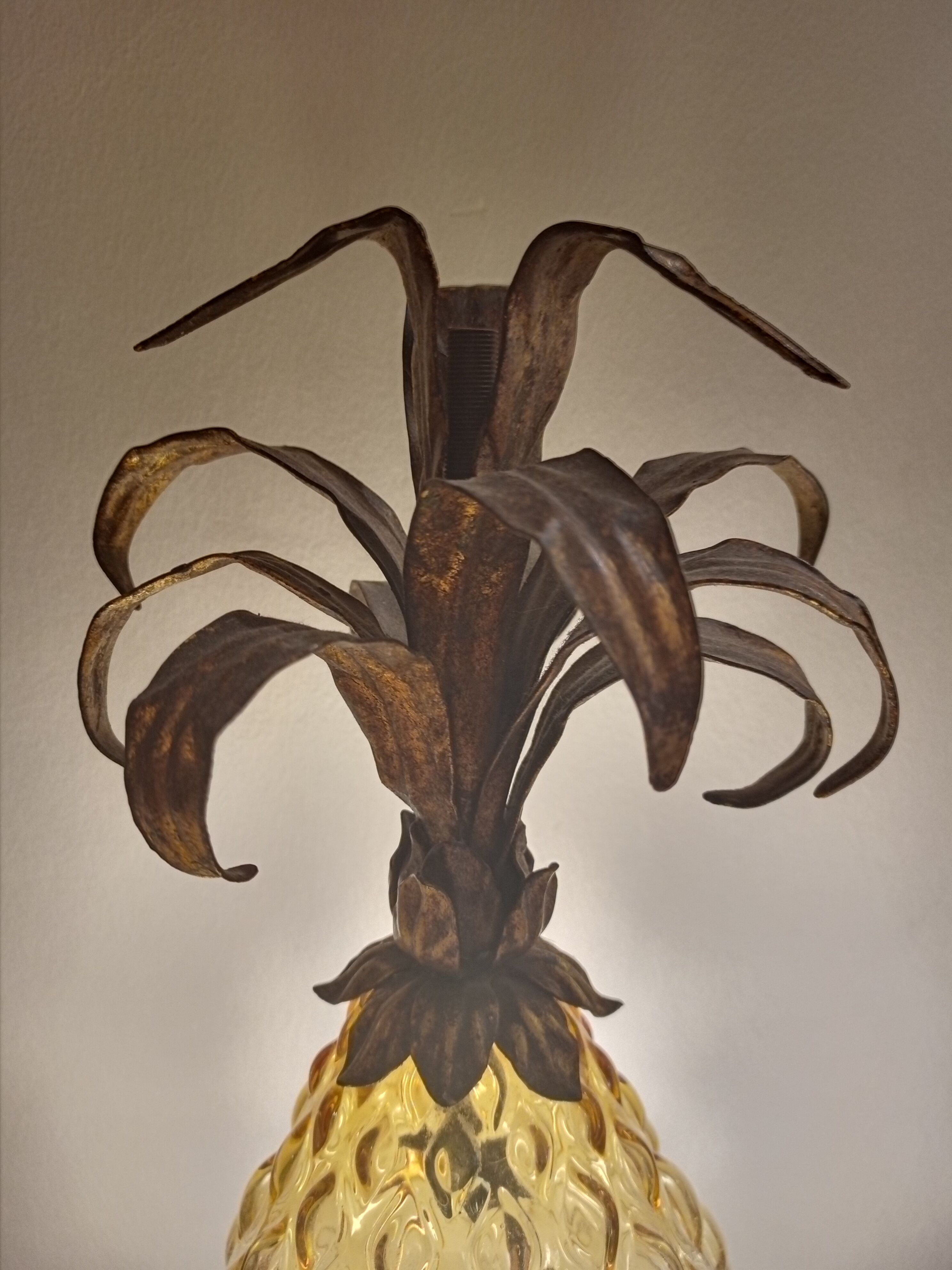 Yellow lamp pineapple 70s