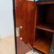 Art Deco sideboard in black lacquer, nickel, marble and mahogany, 1930s