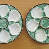 Set de 4 assiettes à coquillages en barbotine