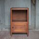 Wooden bedside table with compartment, reconstruction period.
