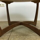 70s teak side table