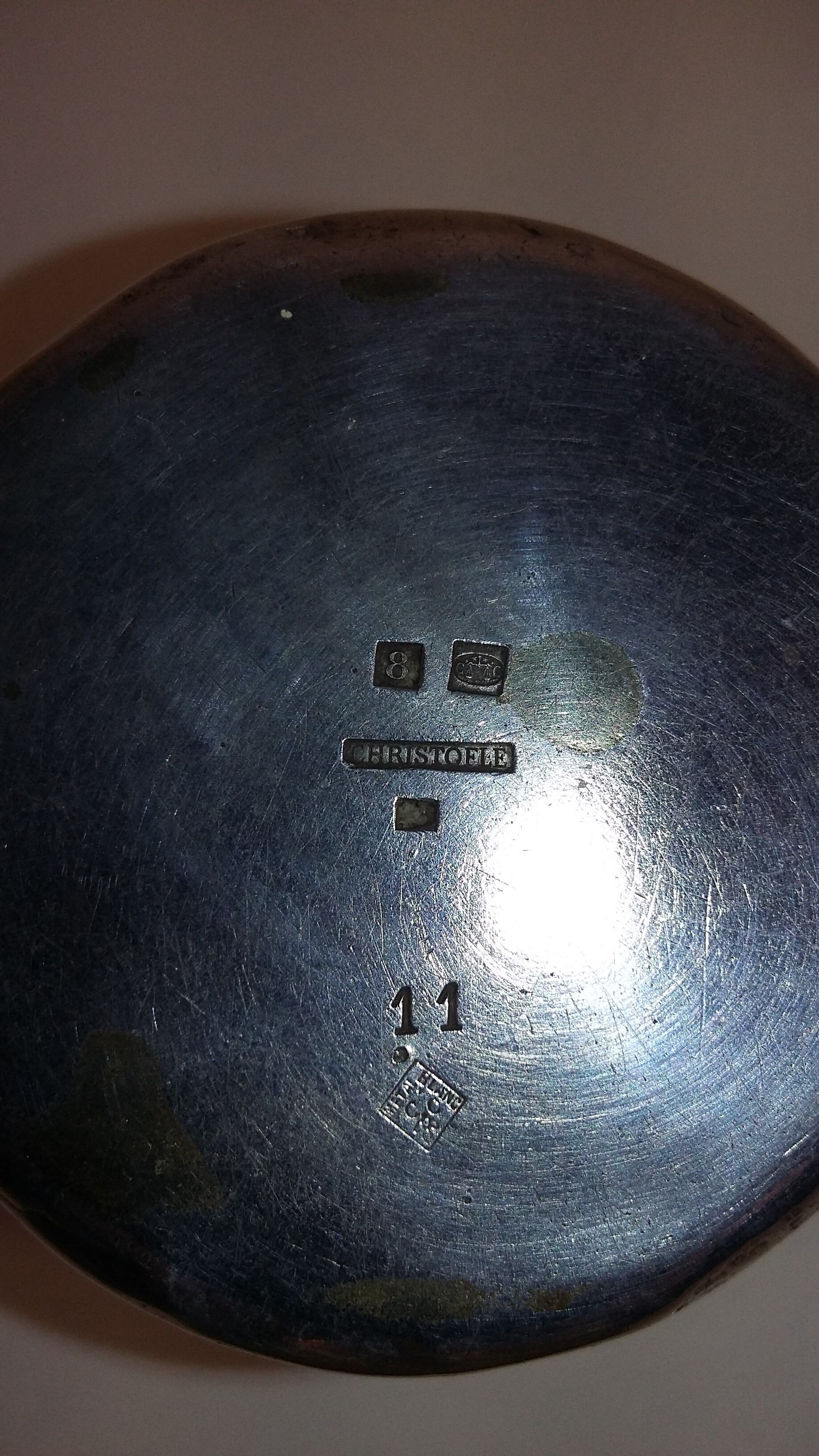 Kettledrum Christofle silver metal