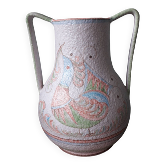 Italian ceramic vase signed Castel Sardo