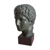 Tête en terre cuite, Grèce Antique