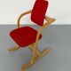 Stokke Varier Actulum red Scandinavian design rocking chair