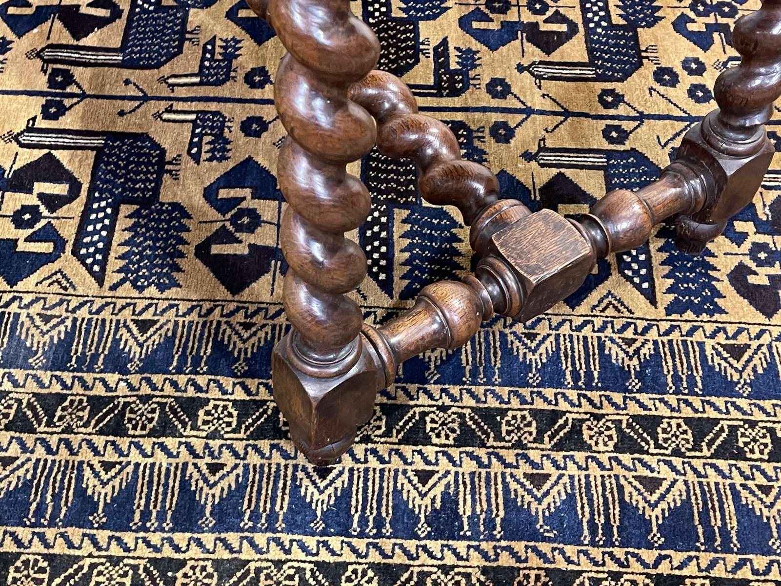 Henry II oak desk table from the early 20th century