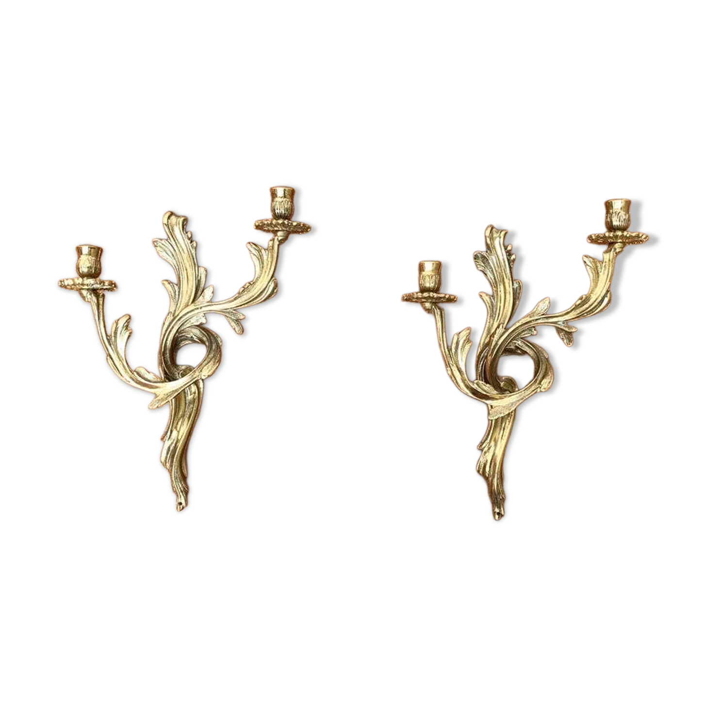 Pair of vintage Italian wall candle holders