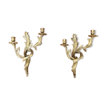 Pair of vintage Italian wall candle holders