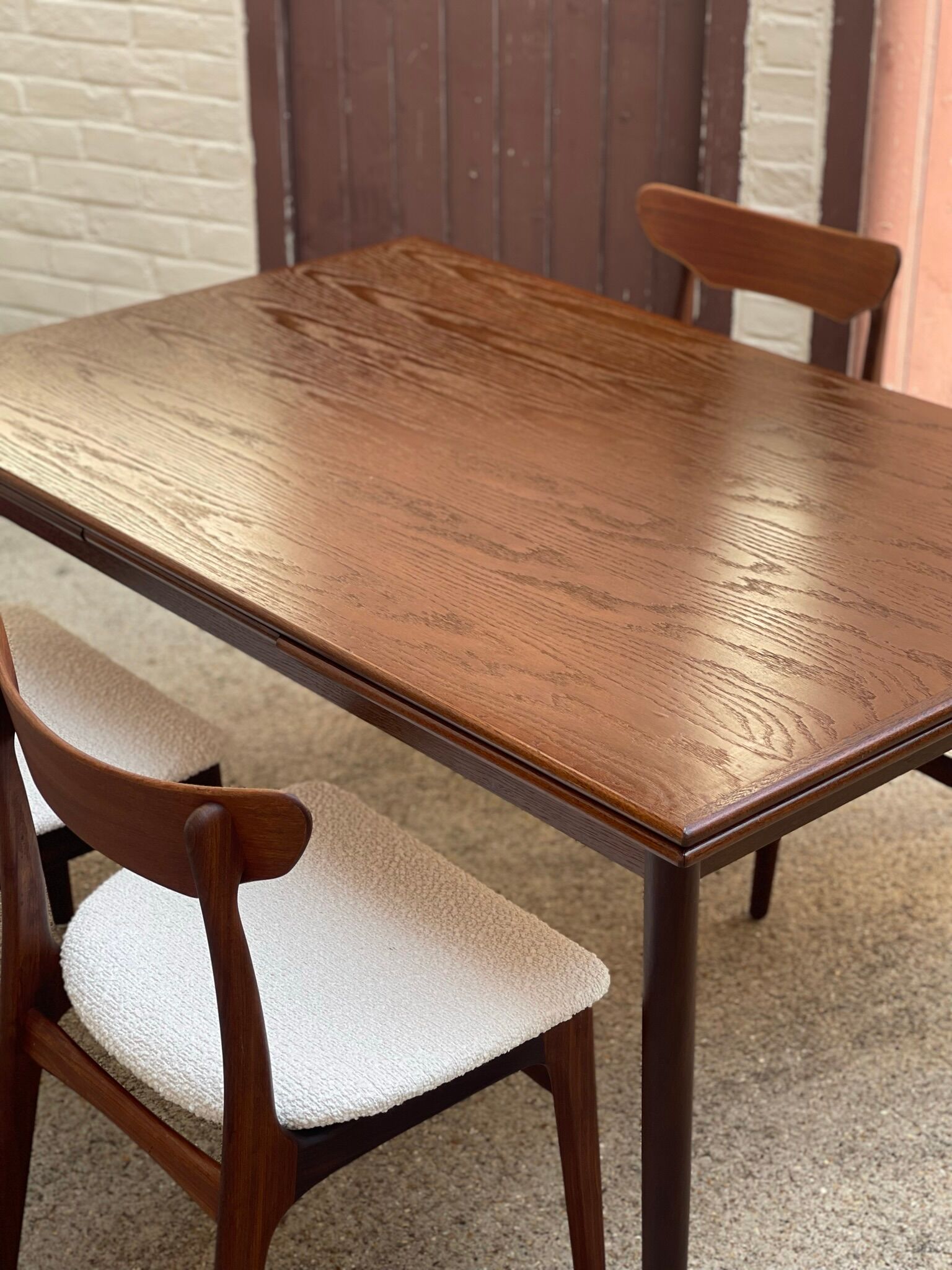 Teak dining table