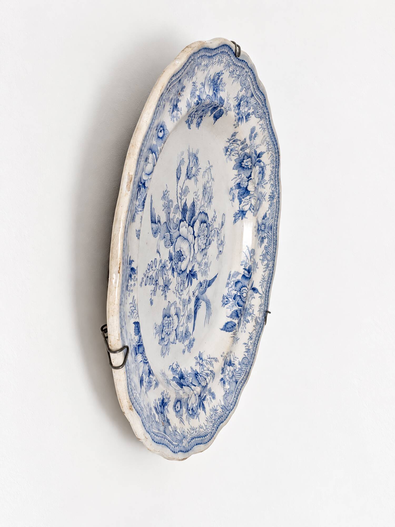 Victorian plate Hancock Whittingham "Asiatic Pheasants" 28 cm