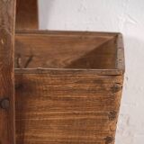 Antique solid wood basket (c.1900) #9