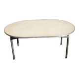 Oval formica coffee table, 70s