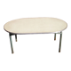 Oval formica coffee table, 70s