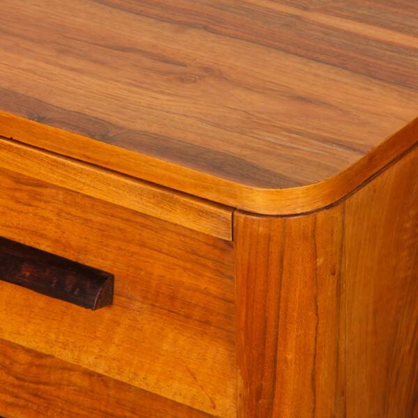 Walnut chest of drawers, 20th-century work