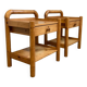 Pair of solid pine nightstands, Circa 1980s