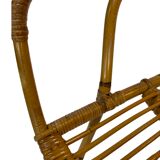 Rattan easy chair by Dirk van Sliedregt Rohe Noordwolde 1960 in the Netherlands
