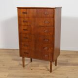 Commode en teck du milieu du siècle, Danemark, années 1960