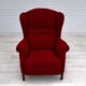 50s, Danish design, refurbished chair, furniture wool, mahogany wood
