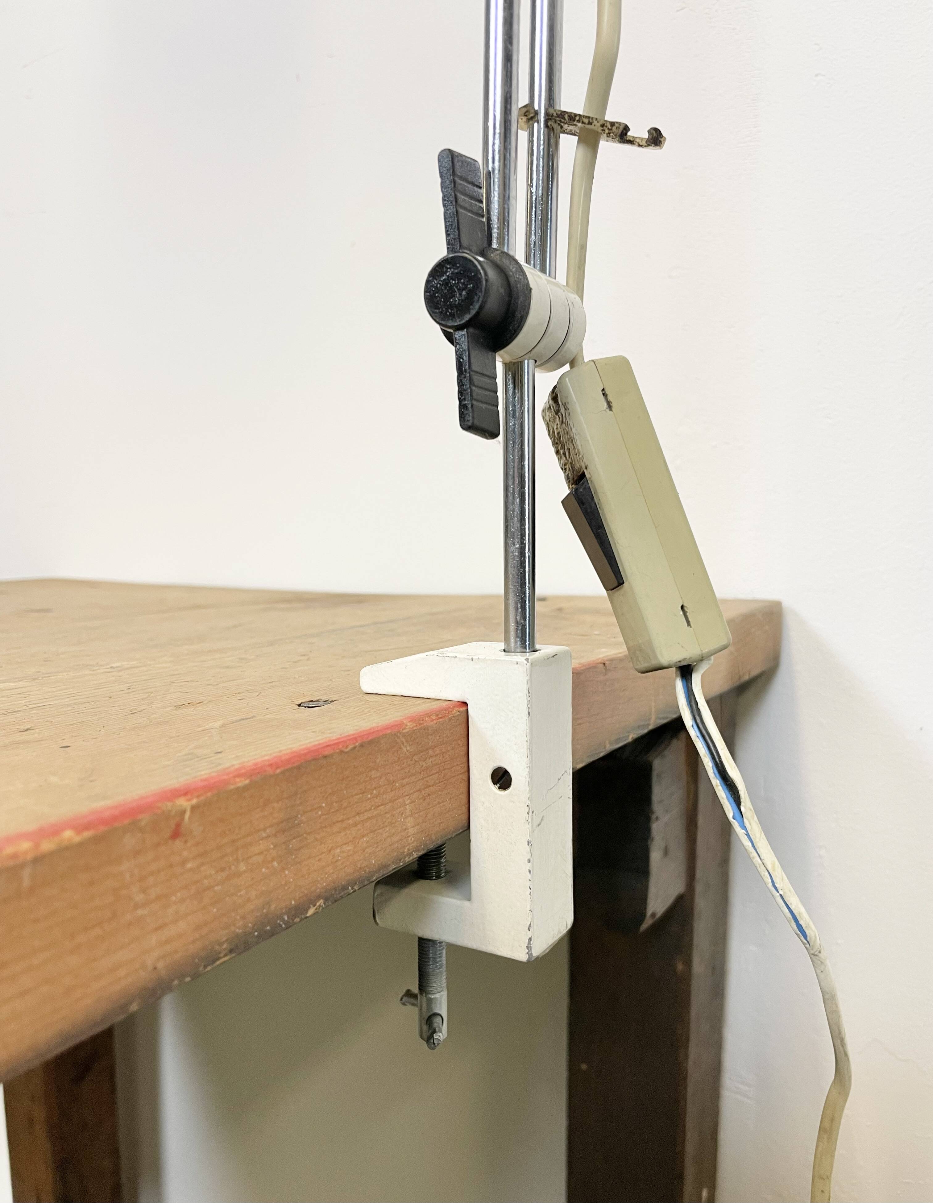 White table lamp by josef hurka for napako, 1960s