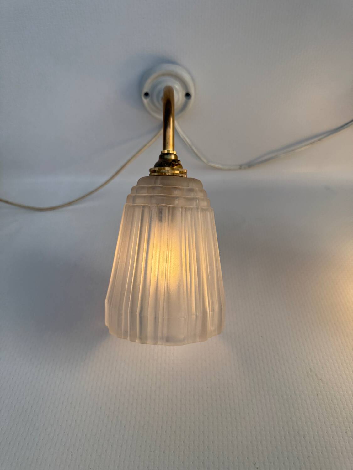 Antique art deco wall lights