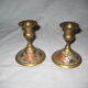 Lot de 2 paires bougeoirs  en laiton