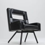 Leatherette Armchair Prototype, Italy, 1980s