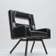 Leatherette Armchair Prototype, Italy, 1980s