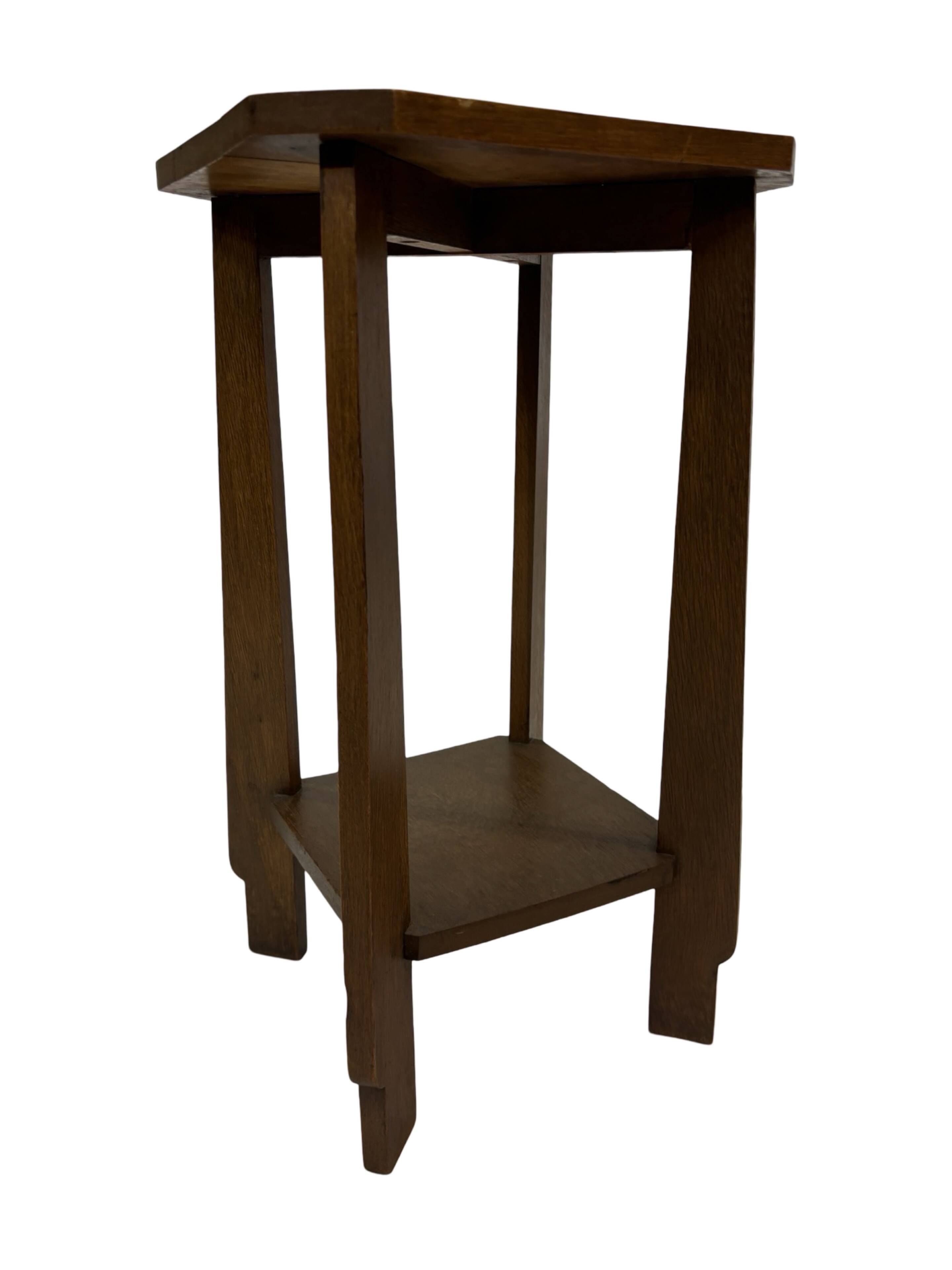 Art Deco plant table side table Oak 1950s