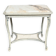 Louis XV style tea table. Marble top.