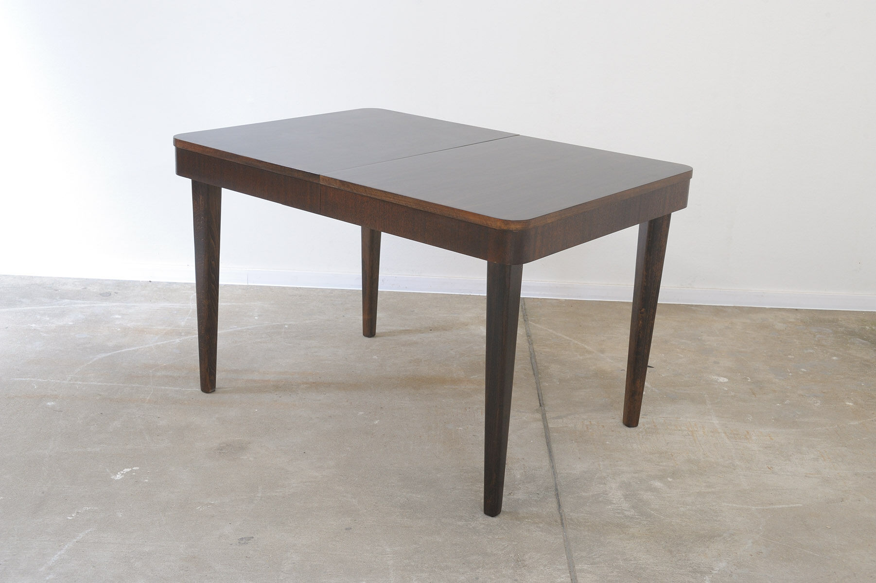 Fully renovated walnut folding dining table by Setona, 1950s