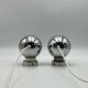 60s lamp set Reggiani Eyeball  chromed globe wall lamps - space age desk lamps