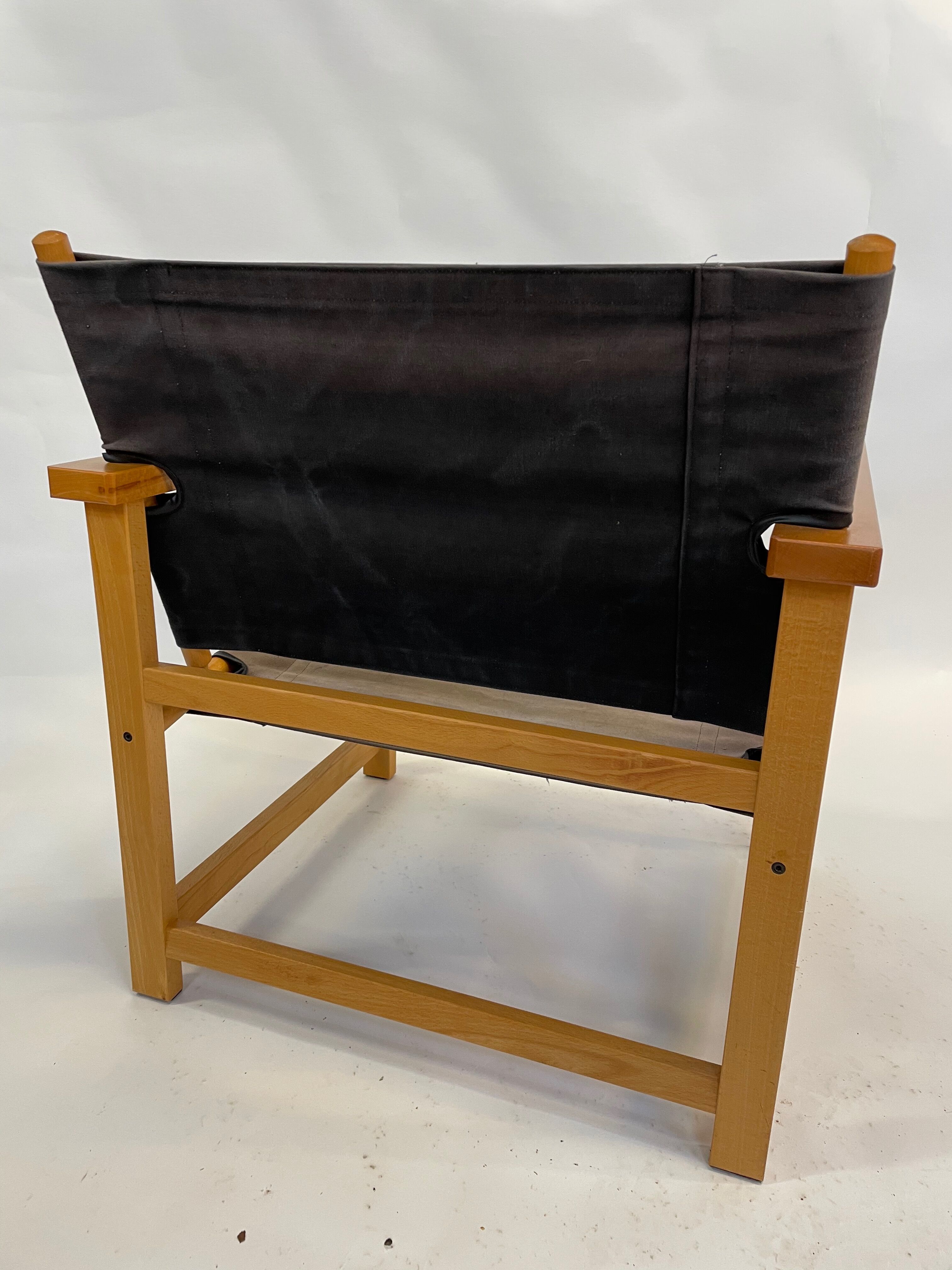 Vintage Safari Chair 1980s Hyllinge Møbler Denmark