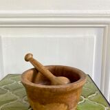 Mortar and pestle made of olive wood