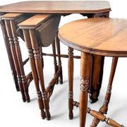 20th-century Art Deco / nesting table 3 x / attributed to Maison Franck