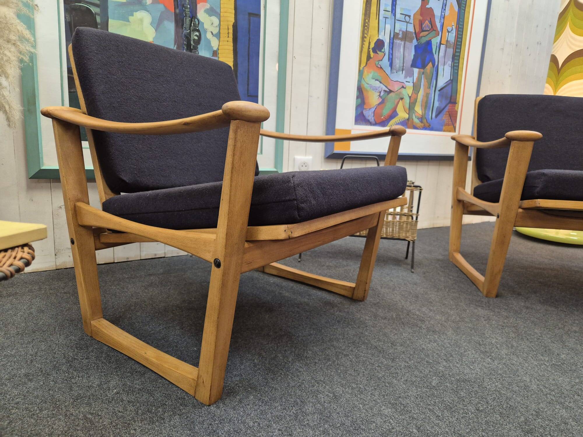 Fauteuils scandinaves M.Nissen