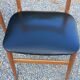 Set of 4 Scandinavian-style teak chairs from the 1970s.