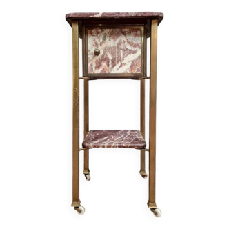 Marble and gilded brass ceremonial cabinet circa 1880-1900