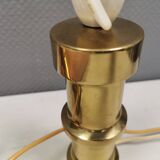 A set of beautiful brass table lamps. Danish and estimated from the 1970s.