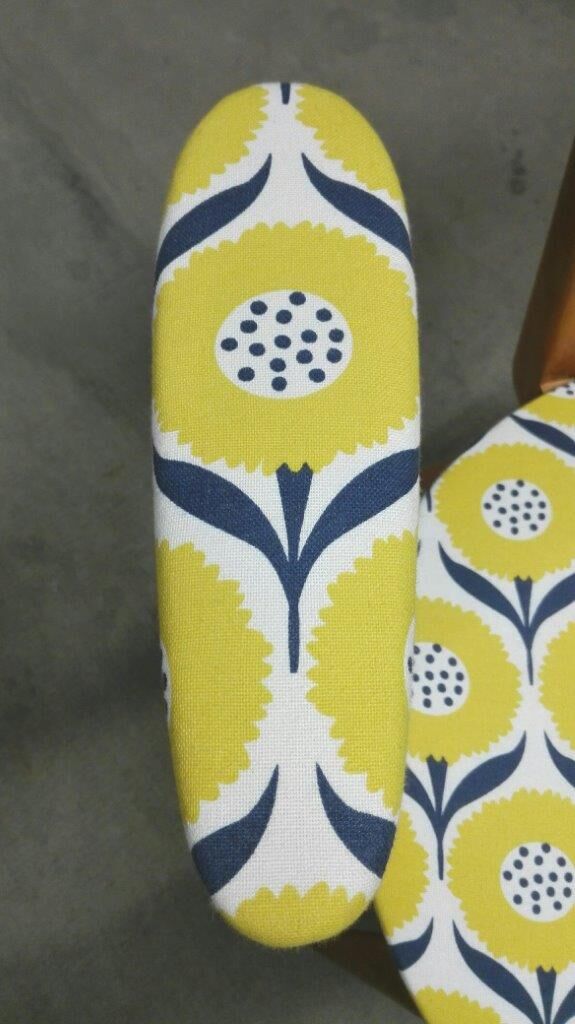 Blond wooden chair scandinavian style of the 1960s