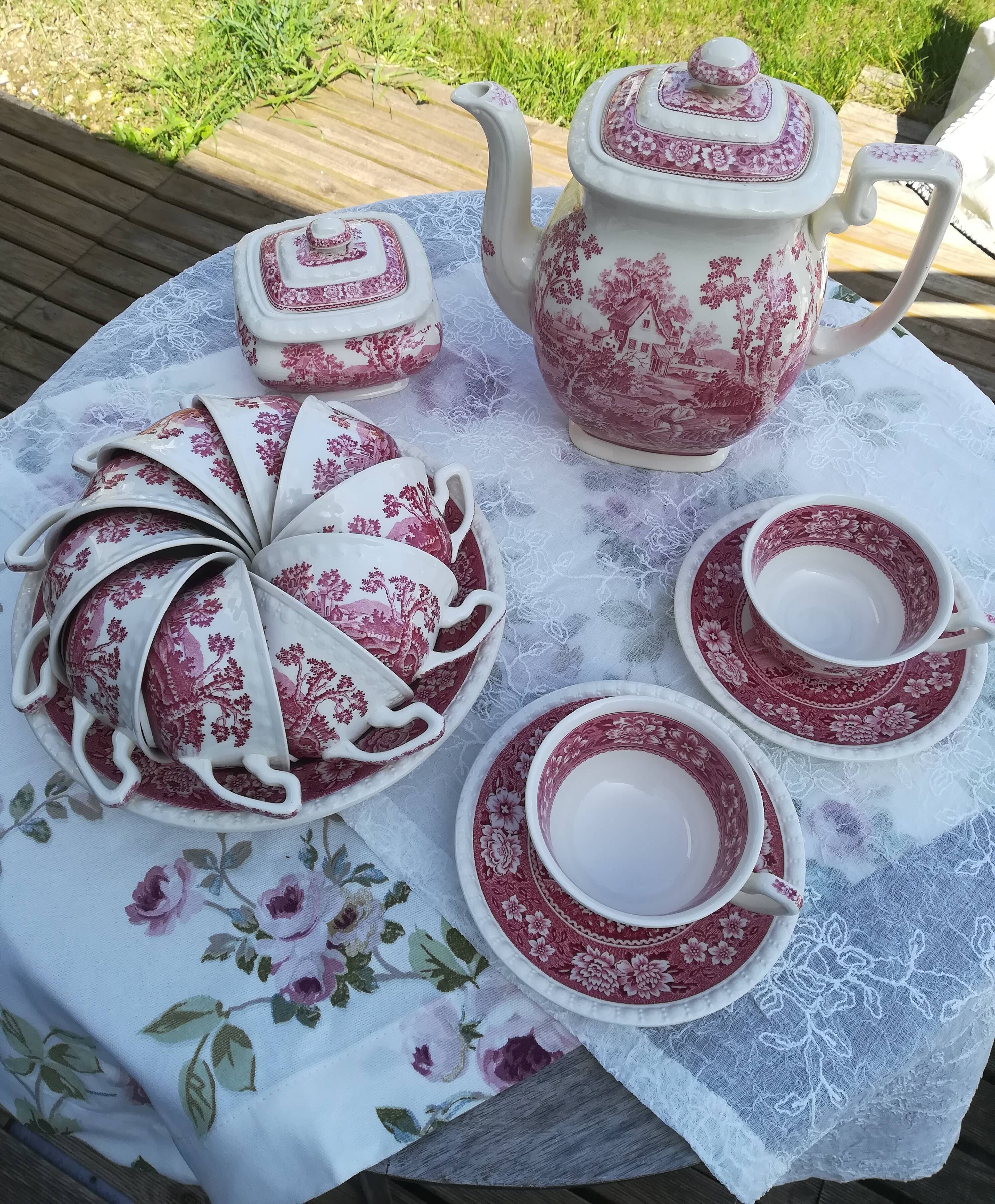 Service à café vintage modèle Rusticana Villeroy et Boch