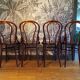 4 Fischel 18 bistro chairs in bent wood