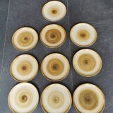 Set of 10 vintage Longchamp plates