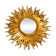 Mid Century Sunburst Kovex wall mirror made of wood and resin - gold plated