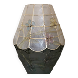 Mother-of-pearl and brass lampshade