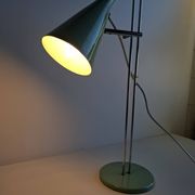 Josef Hůrka for Lidokov Midcentury Modern Table Lamp in Green Metal