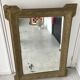 Large table mirror or trumeau gilded wood and stucco frame - late 19th or early 20th century